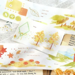 Four Seasons Landscape Washi Tape - Fields, Beaches, Snow, Autumn four seasons landscape washi tape fields 3