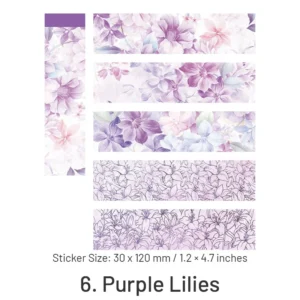 fragrant flower scene sticker book roses 11