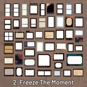 frame scrapbook paper pack film note 11