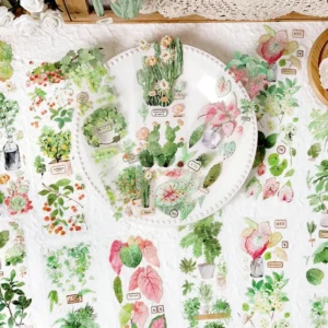 fresh greenery clear transparent stickers fruit 2