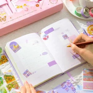 fresh macaron color journal gift box 5