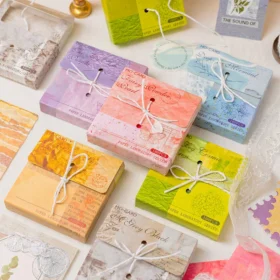 Fresh Simple Color Boxed Non-Sticky Note Paper