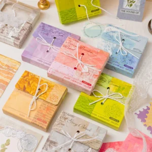 Fresh Simple Color Boxed Non-Sticky Note Paper