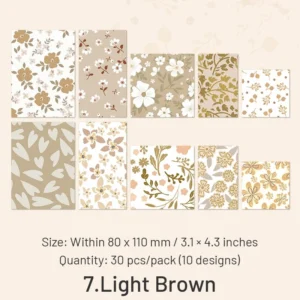 fresh style botanical basic decorative paper 12