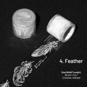 fresh style white ink transparent tape 13