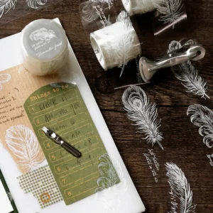 fresh style white ink transparent tape 5