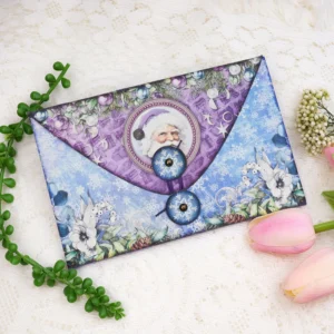 Frozen Purple Christmas Mini Project Folio Craft Kit Junk Journal and Add Ons