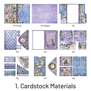 frozen purple christmas mini project folio 9