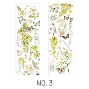 fruit clear transparent clean stickers grape 7