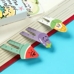 Fruit House Series Cartoon Fruit Ruler Bookmarks