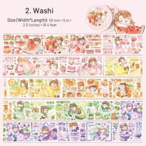 fruit paradise cartoon creative decorative tape 10