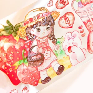 fruit paradise cartoon creative decorative tape 6