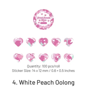 fruit sweets series heartshape rolled washi 8