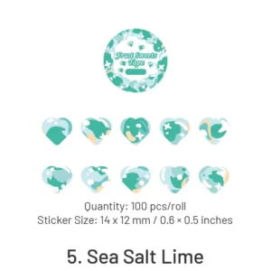 fruit sweets series heartshape rolled washi 9