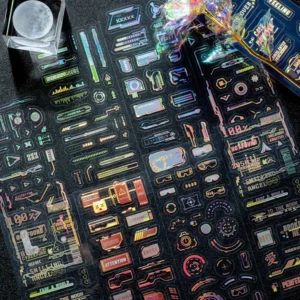 future universe holographic punk clear transparent 3