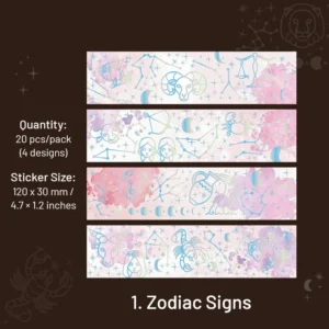 galaxy like a dream holographic stickers 12