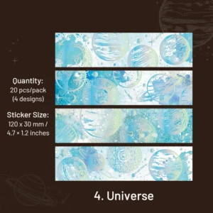 galaxy like a dream holographic stickers 15
