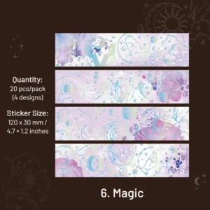 galaxy like a dream holographic stickers 17