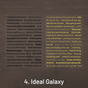 galaxy notes simple retro english vinyl 12