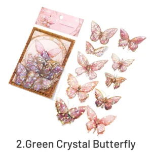 gemlike glittering butterfly clear transparent stickers 11
