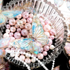 gemlike glittering butterfly clear transparent stickers 8