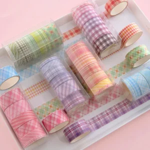 Geometric Stripes Basic Washi Tape Set
