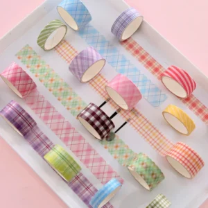geometric stripes basic washi tape set 2
