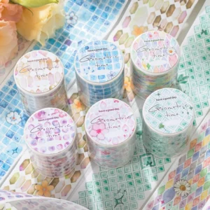 Geometric Time Series Geometric Patterns Washi Tape - Detail View by Sumflying Craft