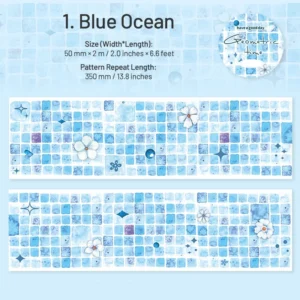 Geometric Time Series Geometric Patterns Washi Tape - Feature Detail by Sumflying Craft