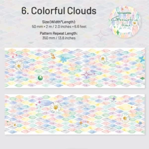 Geometric Time Series Geometric Patterns Washi Tape - View 14 by Sumflying Craft