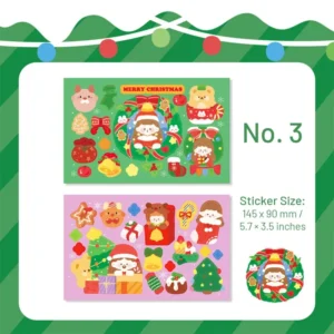 girl and gifts christmas gold foil 7