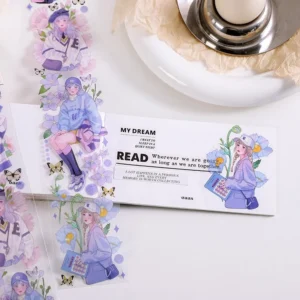 girl and people themed purple flower 4