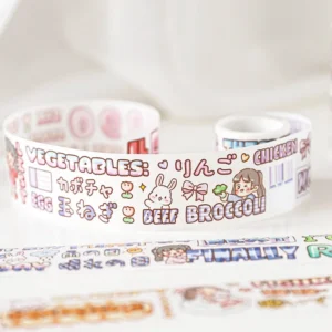 girl and words kawaii washi tape 10