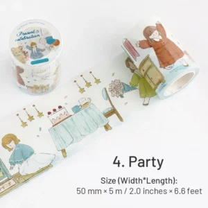 girl cartoon washi tape people music 12