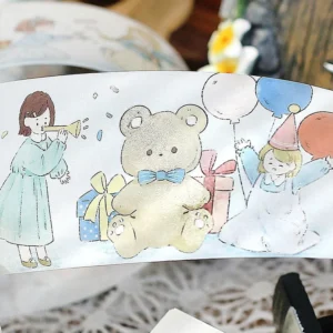 girl cartoon washi tape people music 3