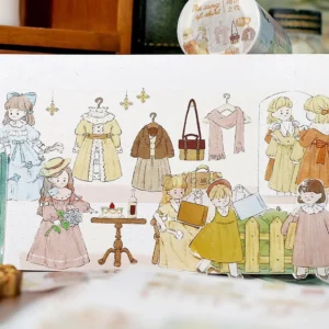 girl cartoon washi tape people music 7