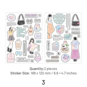 girl life stickers characters travel 12