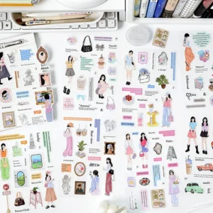 girl life stickers characters travel 8