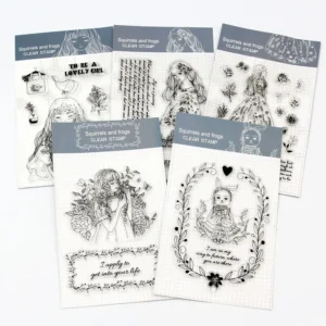 Girls Transparent Soft Silicone Decorative Stamp