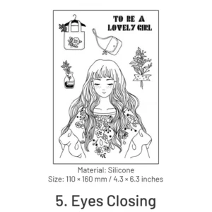 girls transparent soft silicone decorative stamp 10