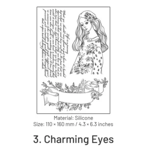 girls transparent soft silicone decorative stamp 8