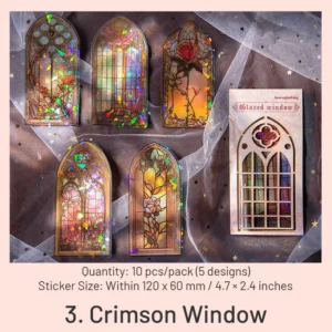glazed window series vintage glass window 10