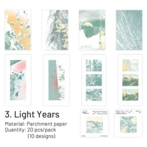 glimpse vintage scenery scrapbook parchment paper 4