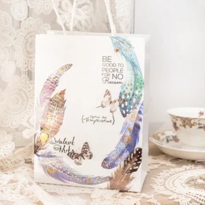 glitter feather large size foil stamping 4