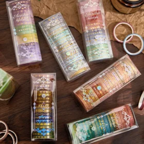 Gold Foil Divider Washi Tape Set (20 Rolls)