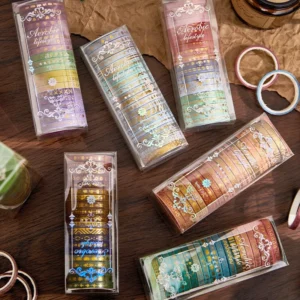 Gold Foil Divider Washi Tape Set (20 Rolls)