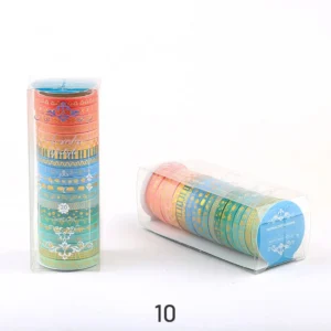 gold foil divider washi tape set 18
