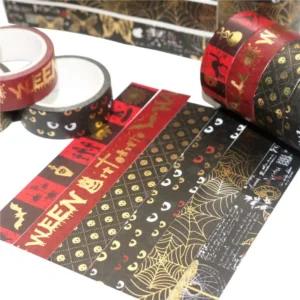 Gold Foil Halloween Washi Tape Set