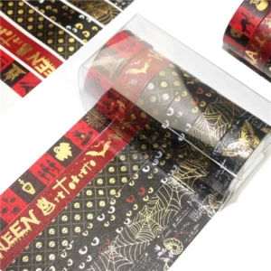 gold foil halloween washi tape set 2