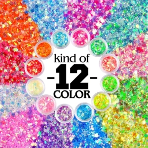 Hologram Glitter Pentagram Decorative Sequins